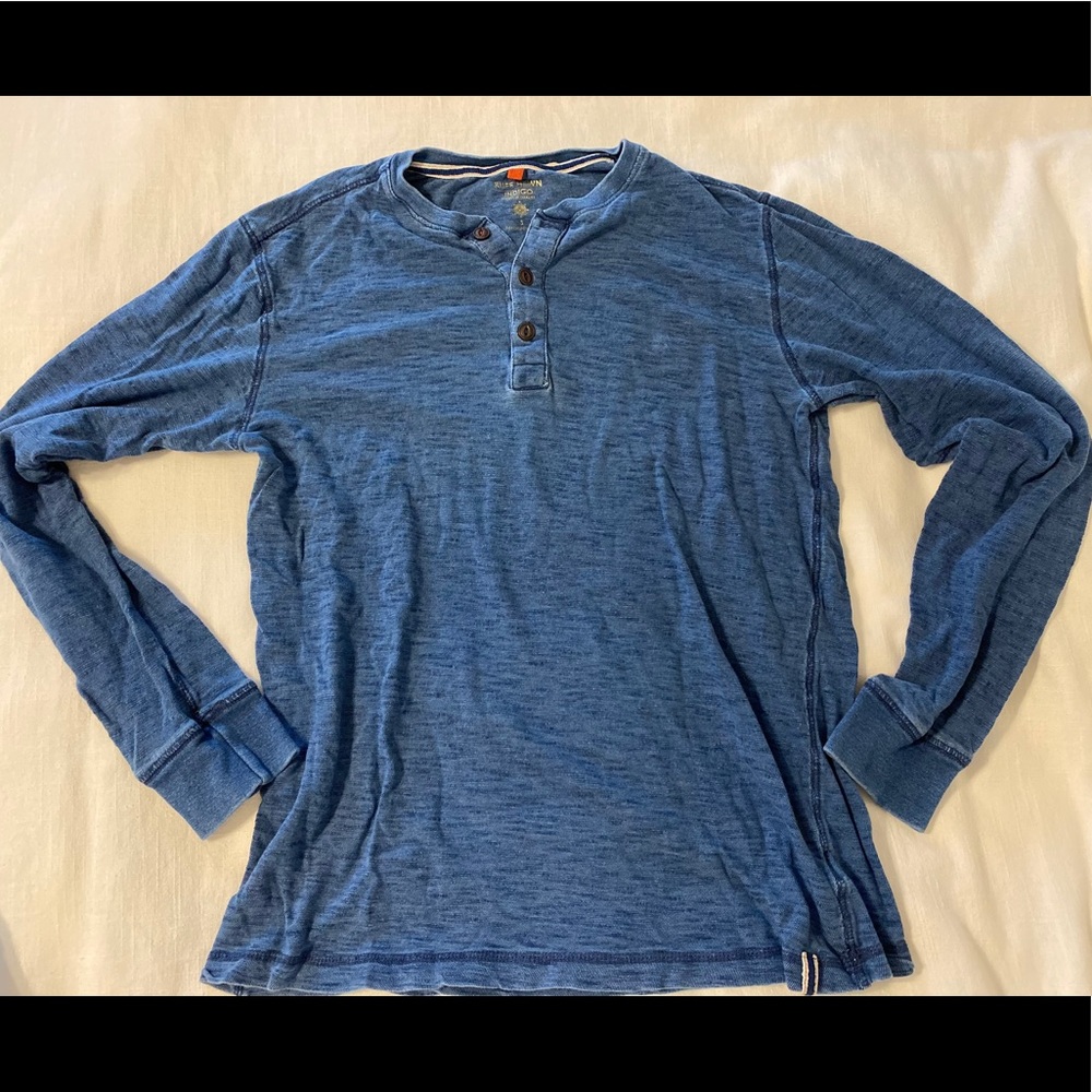 Ruff Hewn Indigo Henley